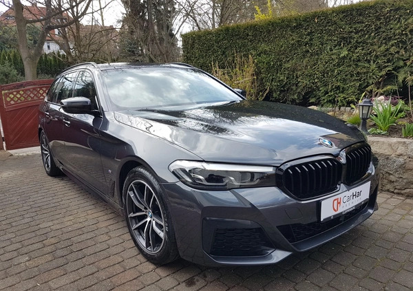 BMW Seria 5 cena 142000 przebieg: 138600, rok produkcji 2020 z Zgorzelec małe 742